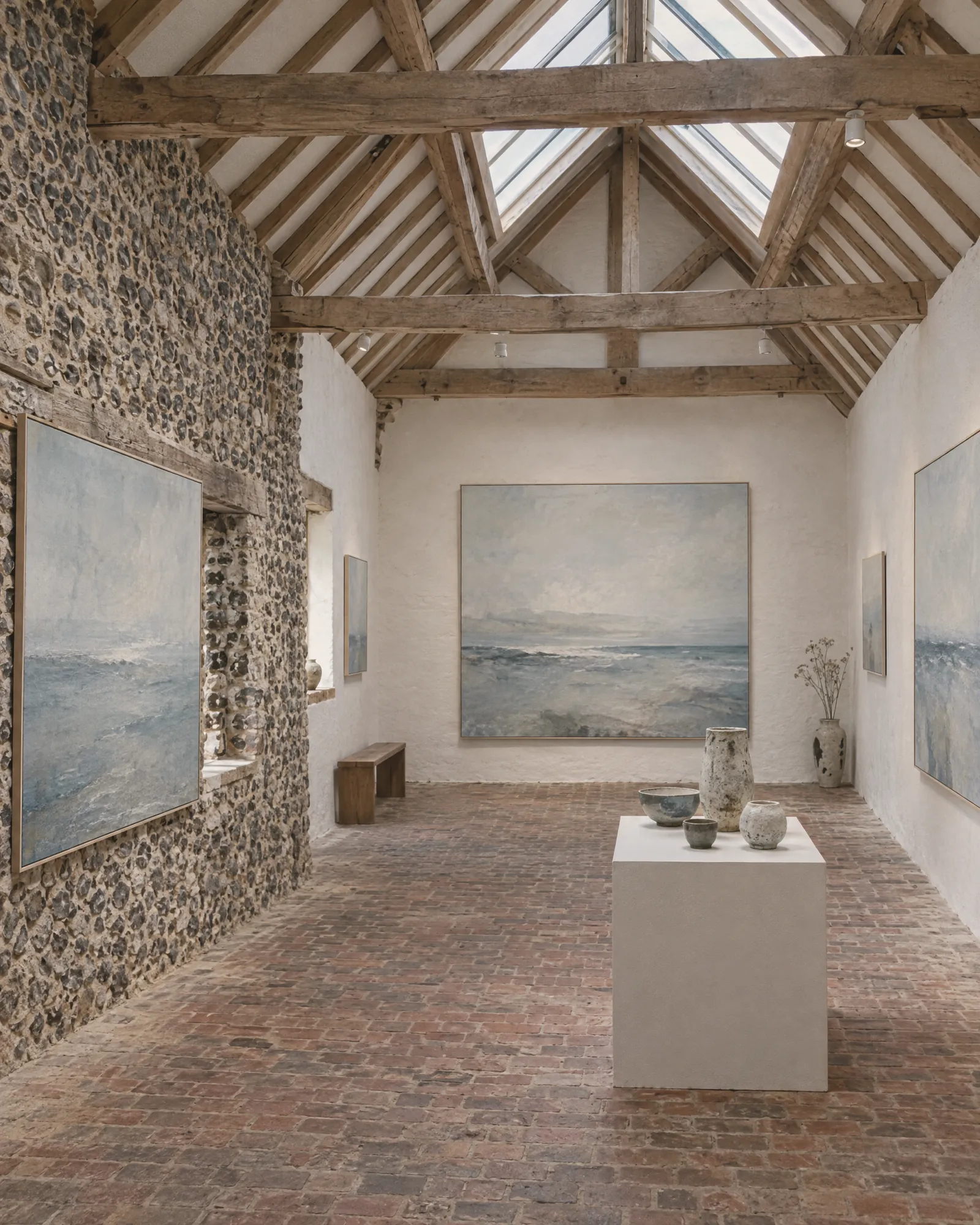 Galleries in the barns